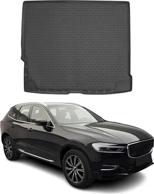 Image de Tapis de coffre pour Volvo XC60 2017-2025 Caoutchouc TPE Noir 1 pce