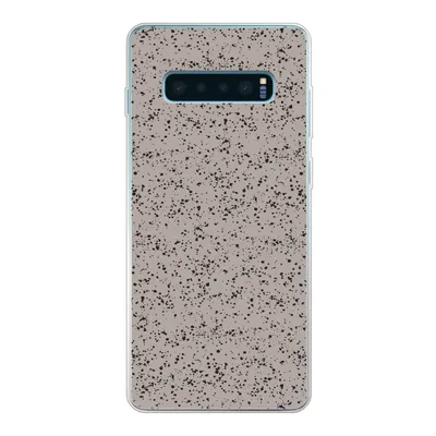 Produktbild von MuchoWow® Handyhülle Schutzhülle Hülle für Samsung Galaxy S10 Plus Polka dots - Schwarz - Grau Silikon Softcase Handy Hülle - Schutzhülle