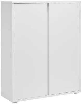 Produktbild von Schuhschrank LIV weiß 97,5x120x33,8 cm mit zwei Drehtüren und 6 Fächern