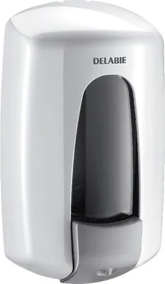 Produktbild von Delabie Flüssigseifenspender HYPERECO 0,9l ABS weiß