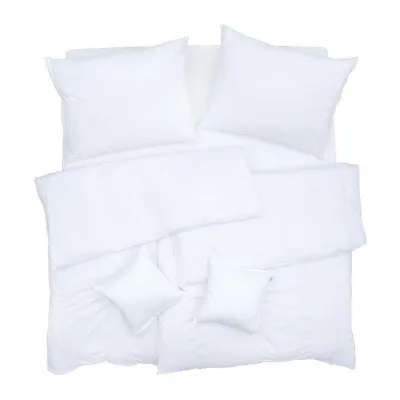 Obrázek produktu pro SCANquilt povlečení ELEGANT PLUS vlnky opticky bílá 100% dlouhovlákná česaná bavlna 240 x 200/2 x 70 x 90 cm