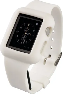 Produktbild von Armband Silicon Weiß für Apple Watch 38mm Series 0-3