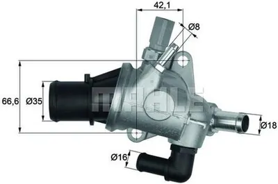 Produktbild von Behr Thermot-Tronik Thermostat, Kühlmittel  Ti 154 88