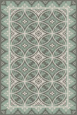 Produktbild von Dekorativer Vinyl-Teppich im Boho-Stil - Matte - 150x225 cm