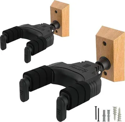 Productafbeelding van Wandhaken voor gitaar, geschikt voor akoestische en elektrische gitaren, verstelbaar, voor verschillende instrumenten