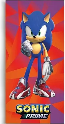 Produktbild von Sonic der Igel Prime Badetuch, Strandtuch 70x140cm