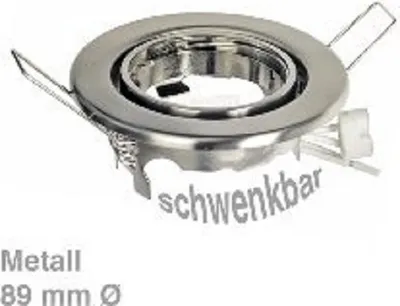 Produktbild von Einbaustrahler zum Einbau für 51 mm Ø Halogenlampen MR16 und PAR16, mit schwenkbarem Einsatz