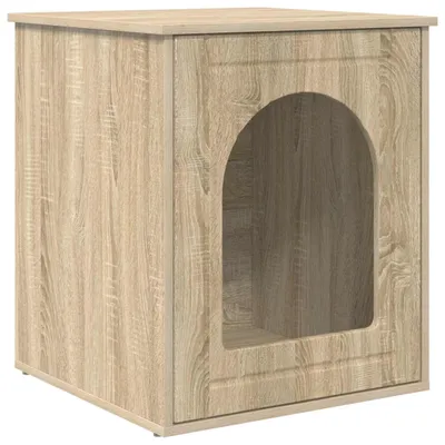 Image de vidaXL Maison pour chats Sonoma 53 x 52 x 62 cm Bois composite
