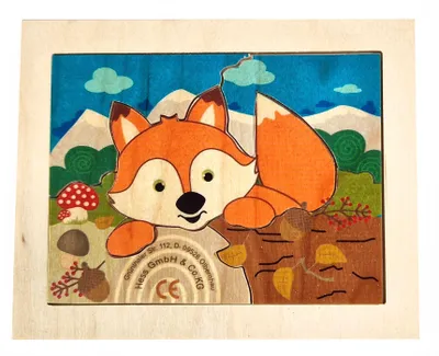 Produktbild von Minipuzzle Fuchs bunt BxHxT 12x10x1cm NEU