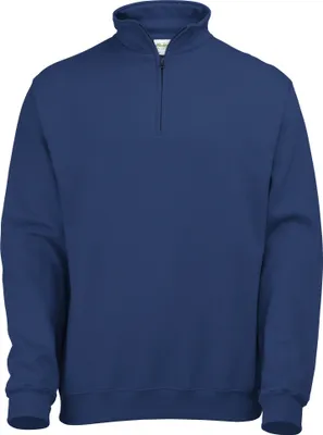 Produktbild von Awdis Herren Sweatshirt / Pullover mit Reißverschluss am Kragen RW177 (Xlarge) (Marineblau)