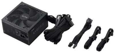 Produktbild von XPG KYBERII850G-BKCUS, 850 W, 100 - 240 V, 47 - 63 Hz, 10 A, 20 A, 70,8 A