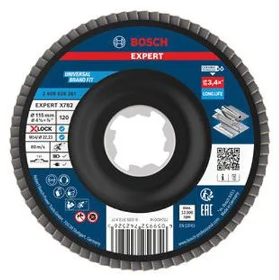 Produktbild von EXPERT X782 Fächerschleifscheibe, gerade, 115 mm, K120, X-Lock