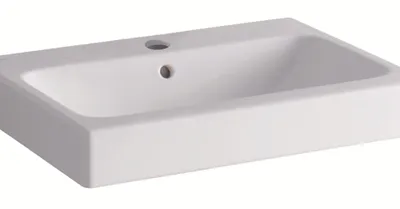 A white ceramic sink is shown against a white background.