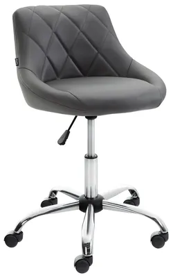 Produktbild von CLP Arbeitshocker Lazio drehbar mit Chromgestell grau Material Kunstleder