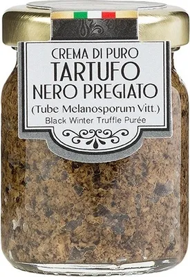 Obrázok produktu pre Čistá pasta z čiernych hľuzoviek, krém z čiernych hľuzoviek, 50 g - 100 % prírodná, bez aróm