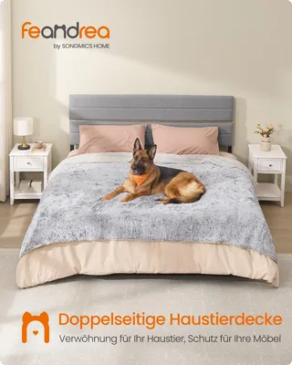 Produktbild von Feandrea Hundedecke, wasserdichte Decke, Sherpa-Stoff, Hundesofa Schutzdecke