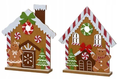 Obrázek produktu pro Perníková chaloupka Vánoční figurka 33,5 x 30 x 6 cm 1ks