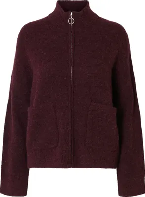 Produktbild von SELECTED FEMME Warmer Knit Cardigan mit Stehkragen und Reißverschluss Größe: XL