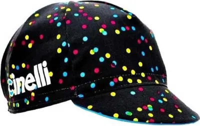 Image de Cinelli Caleido Dots Casquette Noir Hommes,Femmes Noir One Size