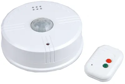 Image de uniTEC Elektro 47003 uniTEC Alarme de détection à 360 degrés, avec télécommande