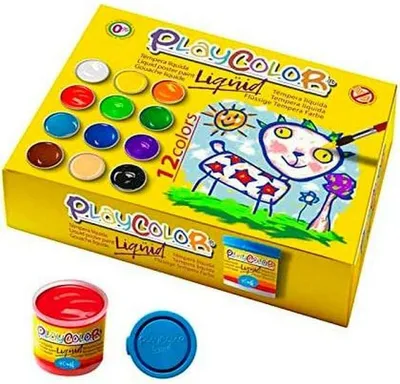 Obrázek produktu pro Liqquid 40ml in 12 sortierten Farben + Pinsel playcolor 19941