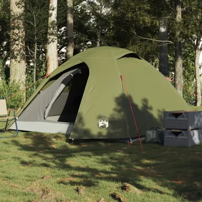 Produktbild von "im Angebot" Kuppel-Campingzelt 3 Personen Olivgrün Wasserdicht - Campingzelte CC17833