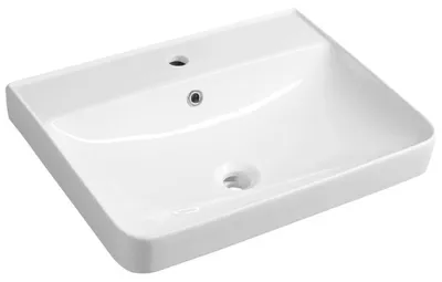 Produktbild von Aqualine ZEN Keramik-Waschtisch 60x45cm, weiß