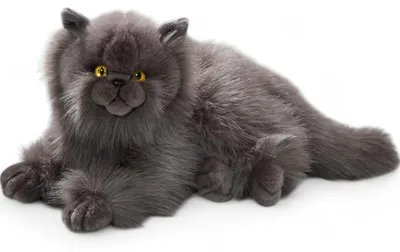 Image de Carl Dick Chat, chat persan gris env. 30cm 3433 Doudou, peluche, animal en peluche