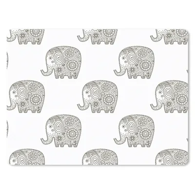 Produktbild von MuchoWow® Mauspad Mousepad Kritzelei - Elefant - Entwurf 23x19 cm - Mousepads - Maus Mat - Pad - Mausunterlage - Schreibtischunterlage - Mauspad