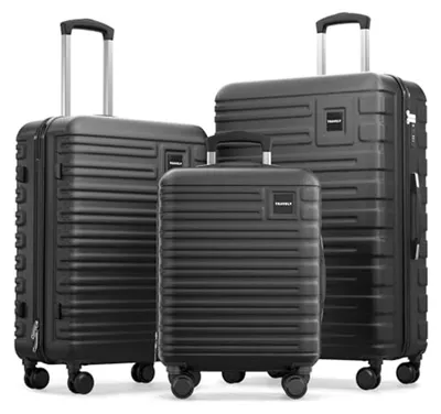 Obrázek produktu pro Sada tří kufrů: 77 cm, 67 cm a 55 cm – robustní kufry s pevnou skořepinou a zámkem TSA