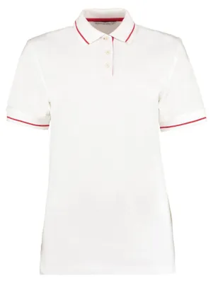Produktbild von Kustom Kit - "St Mellion" Poloshirt für Damen FK1663 (XL) (Weiß/Rot)