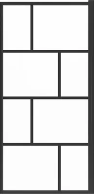 Produktbild von Duschtrennwand für die Badewanne – 70 x 140 cm – Glas – Schwarz matt – RIVANON
