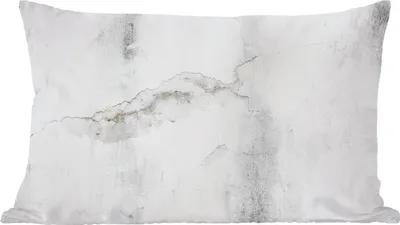 Produktbild von MuchoWow® Zierkissen Sofakissen Wohnzimmer Dekokissen 50x30 cm Beton - Grau - Weiß - Wohnzimmerdekoration - Polster mit Photo