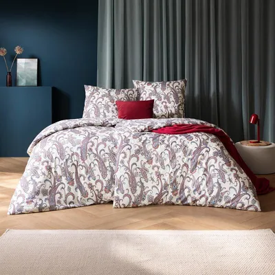 Produktbild von Estella Mako Interlock Jersey Bettwäsche Saskia blau 135x200 cm + 80x80 cm