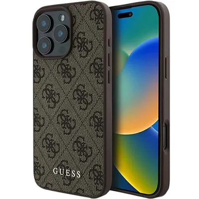 Zdjęcie produktu dla Etui Guess do iPhone 16 Pro Max 4G Classic brązowy