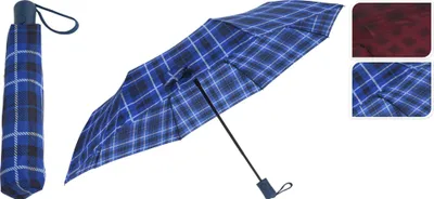 Obrázek produktu pro Deštník skládací 99cmx57cm kostkovaný různý