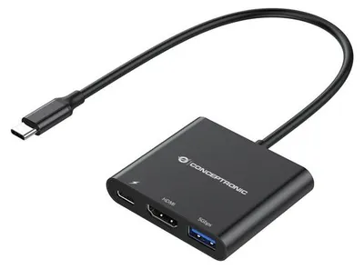 Produktbild von Conceptronic DONN01B 3-in-1 USB 3.2 Docking