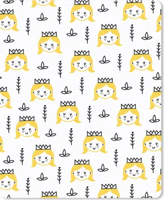 Produktbild von MuchoWow® Mauspad Mousepad Mädchen - Prinzessin - Krone - Muster - Mädchen - Kinder - Kinder 19x23 cm - Mousepads - Maus Mat - Pad - Mausunterlage - Mauspads - Spielen