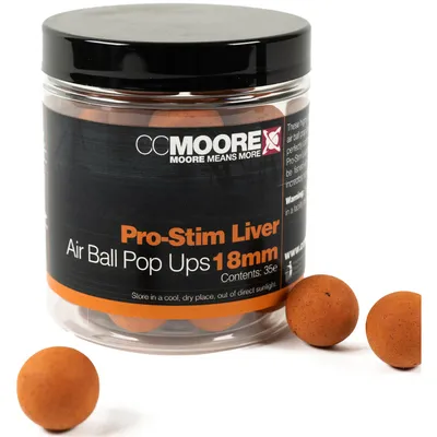 Produktbild von CC Moore Pro-Stim Liver Air Ball Pop Ups 18mm - 66g Boilies