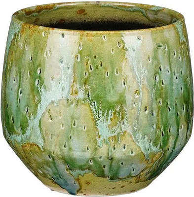 Produktbild von Mica Decorations Blumentopf Harris - 20x20x18 cm - Keramik - Grün