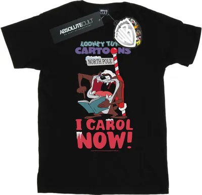 Produktbild von Looney Tunes - "I Carol Now" T-Shirt für Herren BI50448 (XXL) (Schwarz)
