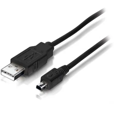 Produktbild von DDC Equip 128521 USB Datentransferkabel - ja - 1 x Typ A Stecker USB - 1 x Mini Typ-B Stecker USB - Schwarz