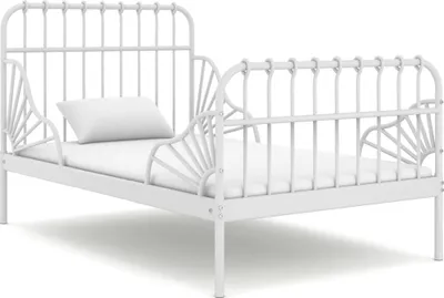 Produktbild von Möbel Ausziehbett Weiß Metall 80x130/200 cm DE67533