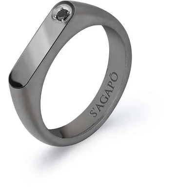 Produktbild von Fingerringen   Siegelring Sagapò Schwarz 27  Kollektion  - mann
