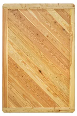 Produktbild von Ligna Gard Sichtschutzzaun Valencia gerade 120x180 cm Holzzaun Lärche stabiler Rahmen 44x88 mm sehr stabil