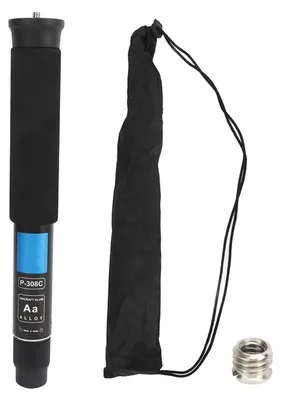 Zdjęcie produktu dla Statyw monopod do kamery, 8-sekcyjny, wykonany z aluminium, czarny, wysokość 157 cm
