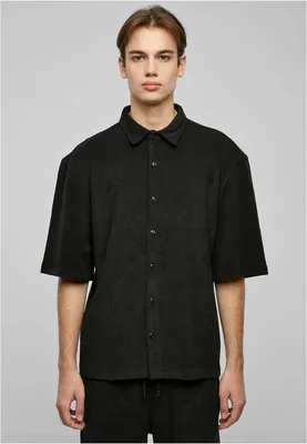 Immagine prodotto di Urban Classics - Camicia in spugna nera - S