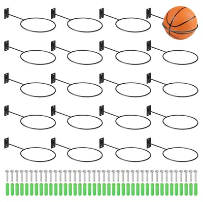 Obrázek produktu pro Nástěnný držák na míče pro basketbal a fotbal
