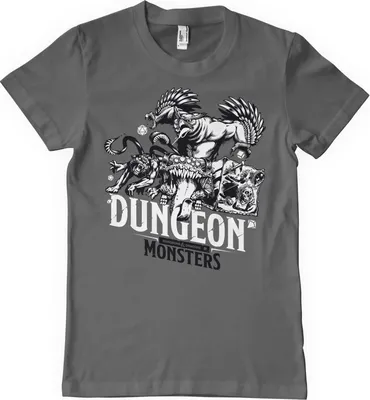 Produktbild von Dungeon Monsters T-Shirt - XX-Large - DarkGrey