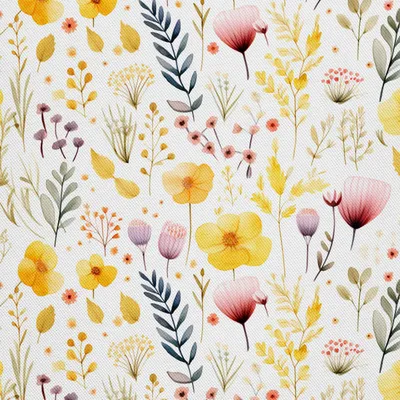 Image de OUTDOOR DECOSTOFFE OXFORD - Blumen - DX2962